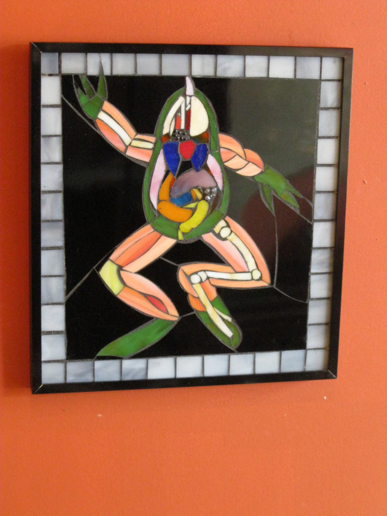 Wha Happen Mr. Toad Art Glass Mosaic