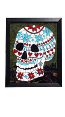 Stained Glass Mosaic Nordic Sweater Sugar Skull